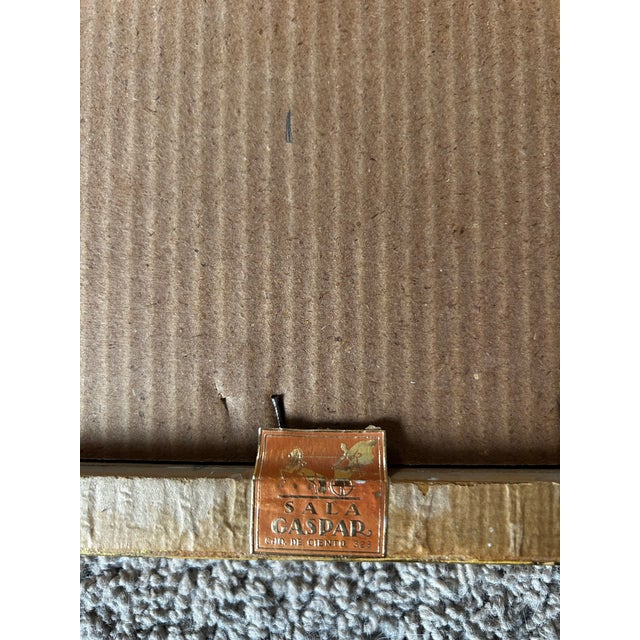 Set of Three Antique Classic Italian Lithographs Reproduction in Gilt Wood Frames For Sale - Image 9 of 9