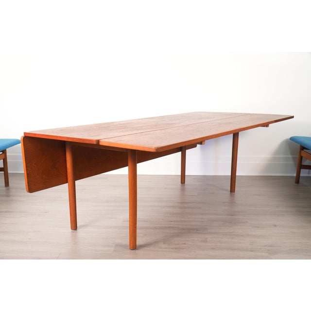 Fredericia Stolefabrik Børge Mogensen Fredericia Dining Set Including Harvest Table & Two #171 Benches For Sale - Image 4 of 13