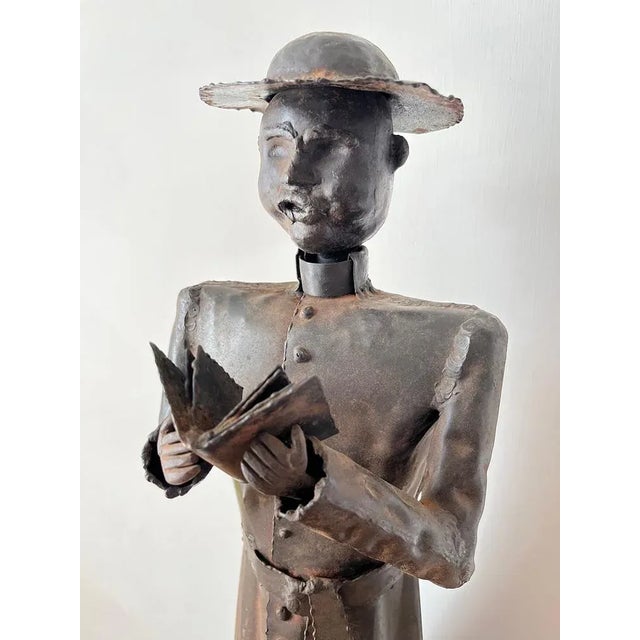 1970s Grittani, Bishop Sculpture, 1970s, Wrought Iron For Sale - Image 5 of 8