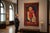 The balanced composition of this finely crafted rug features, among other motifs, a portrait of King Amanullah Khan in the...