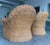 Vintage Sculptural Braided Rattan Lounge Armchairs in Tropical Upholstery, Pair For Sale In Naples, FL - Image 6 of 12