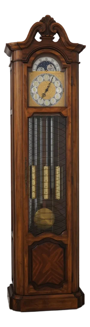 Ridgeway Walnut 5 Tube Tall Case Grandfather Clock