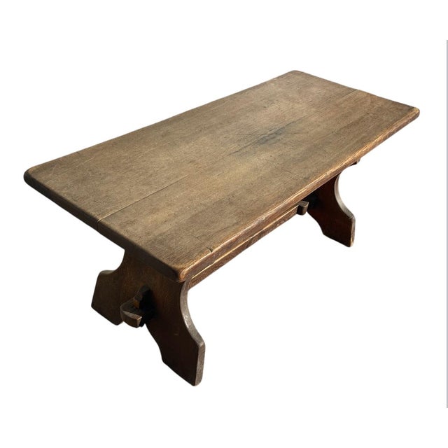 Rustic Vintage Oak Desk, 1920s For Sale - Image 3 of 13