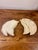 Vintage Italian Alabaster Leaf Dishes - Pair of Sculptural Catchall Bowls For Sale - Image 4 of 7