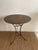 Metal Vintage Iron Pedestal Table For Sale - Image 7 of 7