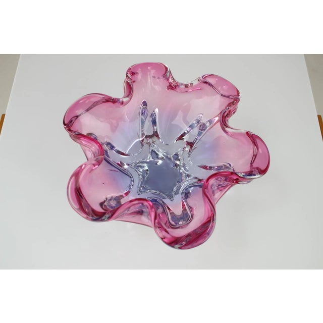 1960s Mid-Century Glass Bowl by Josef Hospodka, 1960s For Sale - Image 5 of 7