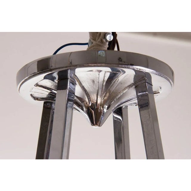 French Art Deco Chandelier by Muller Freres, 1930s For Sale - Image 6 of 13