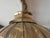 Smoked Amber Beveled Glass Umbrella Shape Light Fixture For Sale - Image 10 of 17