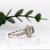 Metal 4.1Ct Blue Zircon Ring With Diamond Accents: Solid 14k Dual Gold, Oval 9x7mm, Size 6.75 For Sale - Image 7 of 8