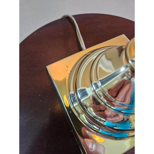 Metal Baldwin Brass Candlestick Lamp For Sale - Image 7 of 8