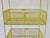 1950s Yellow Three Tier Mesh Basket Stand on Hairpin Legs in Original Paint For Sale - Image 9 of 10