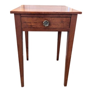 Early 19th Century Southern Federal Cherry Side Table, North Carolina Piedmont For Sale