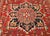 Antique Persian Heriz Serapi Rug, Hand-Knotted Wool, Geometric Pattern, Brick-Red & Blue, 5x7 For Sale - Image 15 of 18