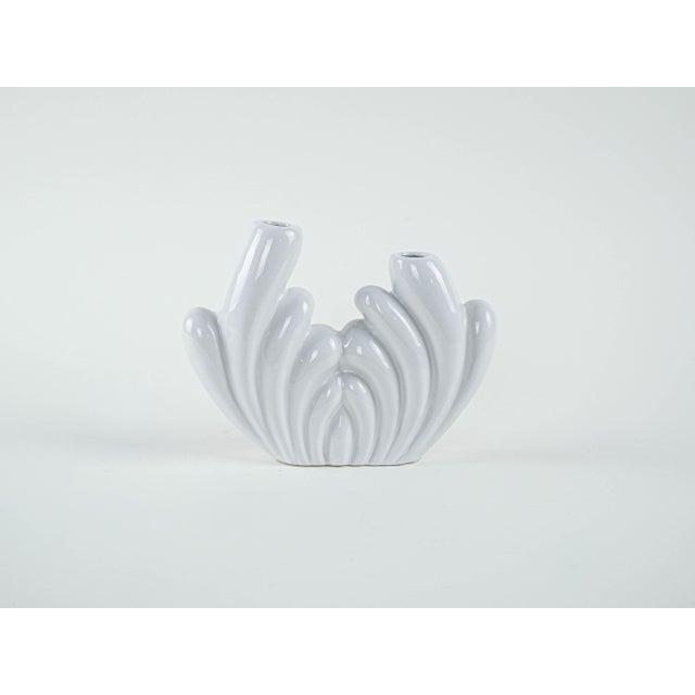 Vintage Art Deco Ceramic Vase, 1980s For Sale - Image 3 of 7