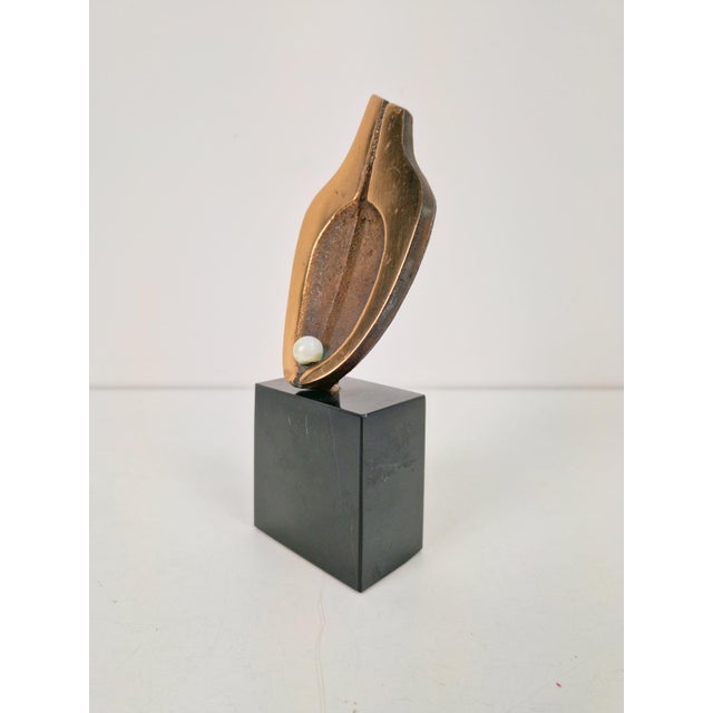 1970s Bronze Sculpture on Stone Base by Willy Ceysens, 1970 For Sale - Image 5 of 9