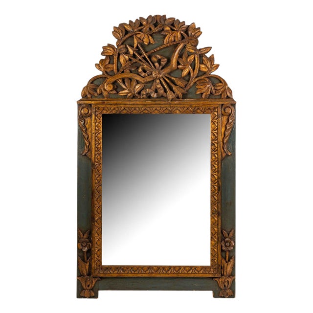 19th Century Carved Wood Mirror in the style of Louis XVI For Sale