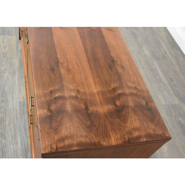 Walnut Mid Century Modern Dresser For Sale In Boston - Image 6 of 9