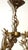 Metal Brass Pendant Light with Marbled Glass Shade, 1950s For Sale - Image 7 of 9