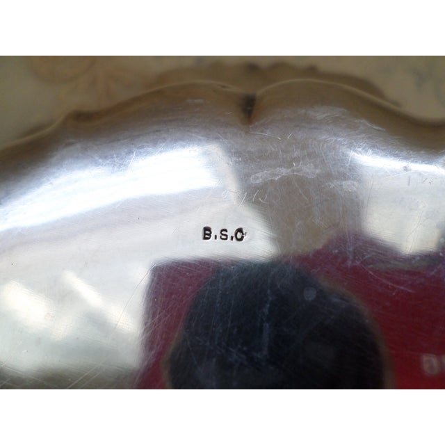 Antique Art Nouveau Brainard Silver Co. Sterling Ornate Bow 11.5" X 3.5" For Sale - Image 10 of 13
