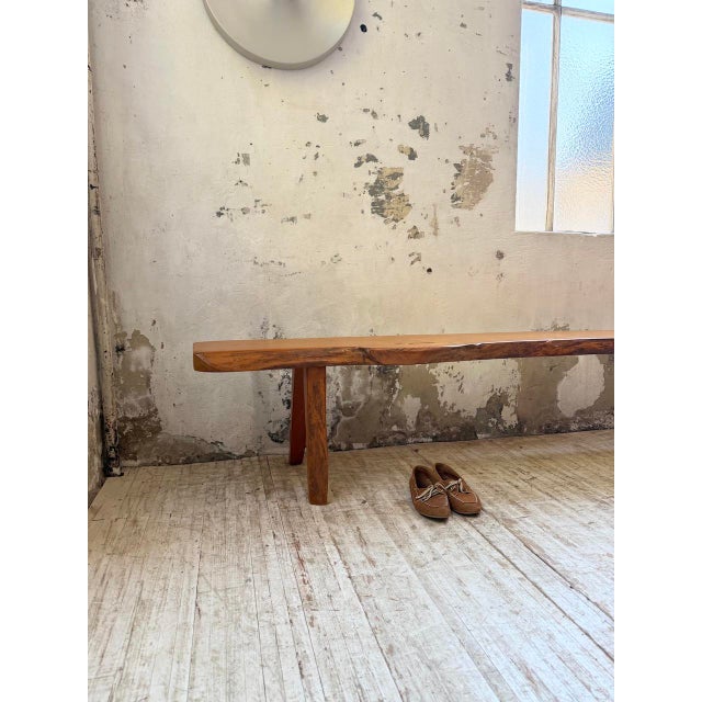 Aranjou Brutalist Elm Bench, 1960s For Sale - Image 16 of 18