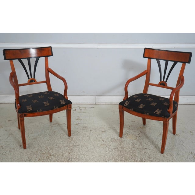 Age: Approx: 40 Years Old Details: Walnut High Quality Construction Black Fabric w. Gold Griffins Saber Legs Offered @...