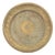 Indian Sunburst Motif Brass Circular Tray For Sale