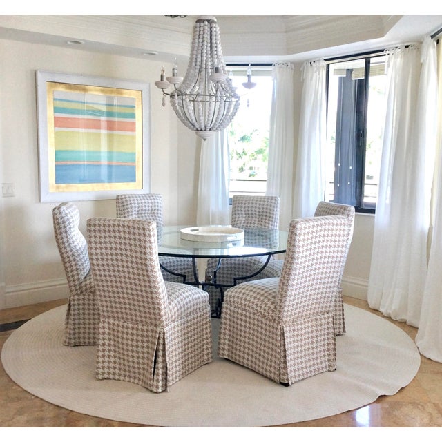 Large Wooden Chandelier - 31" Ø - 6 Lights For Sale - Image 9 of 9