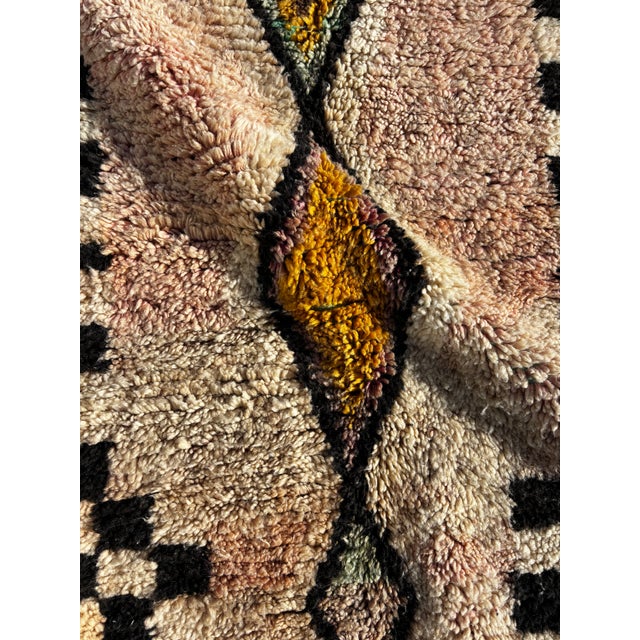 Moroccan Pink Moroccan Boujad Rug - Hand Made Wool Rug For Sale - Image 3 of 5