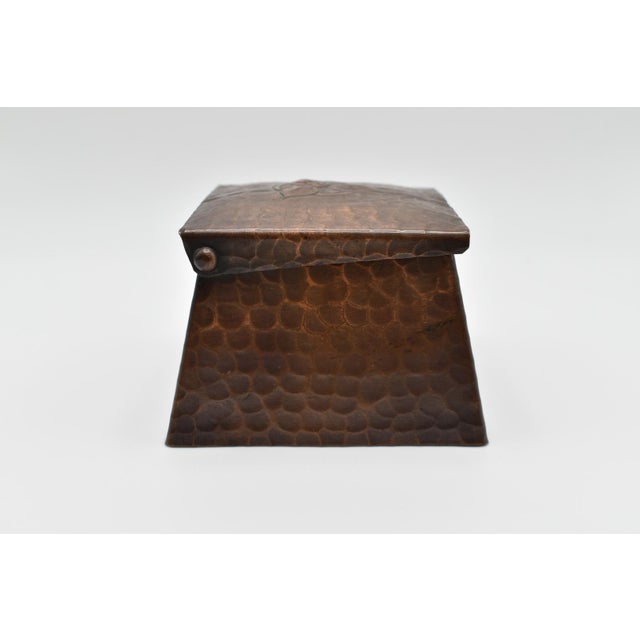 1920s Craftsman Studios Copper Inkwell C. 1920s For Sale - Image 5 of 12
