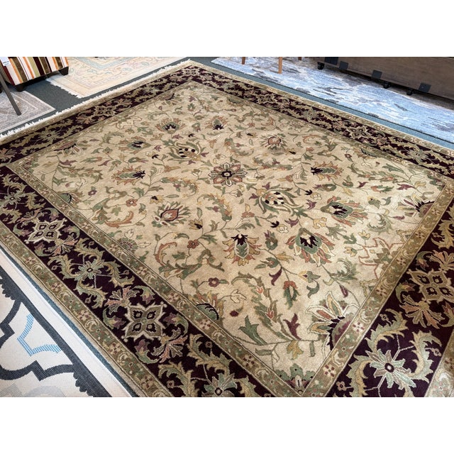 7ft 10in X 9ft 11in Hand Knotted Area Rug For Sale - Image 16 of 18