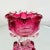 1950s Fratelli Toso Pink Murano Footed Vase Bowl With Floral Design, C. 1950's For Sale - Image 5 of 12