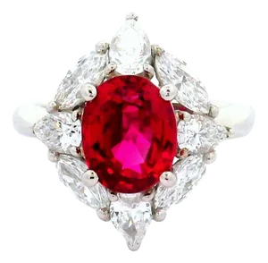 Exceptional 2.25 Carat Ruby Diamond Platinum Ring, Gia Certified