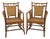 Pair of Rattan and Bamboo Chairs, Vintage For Sale