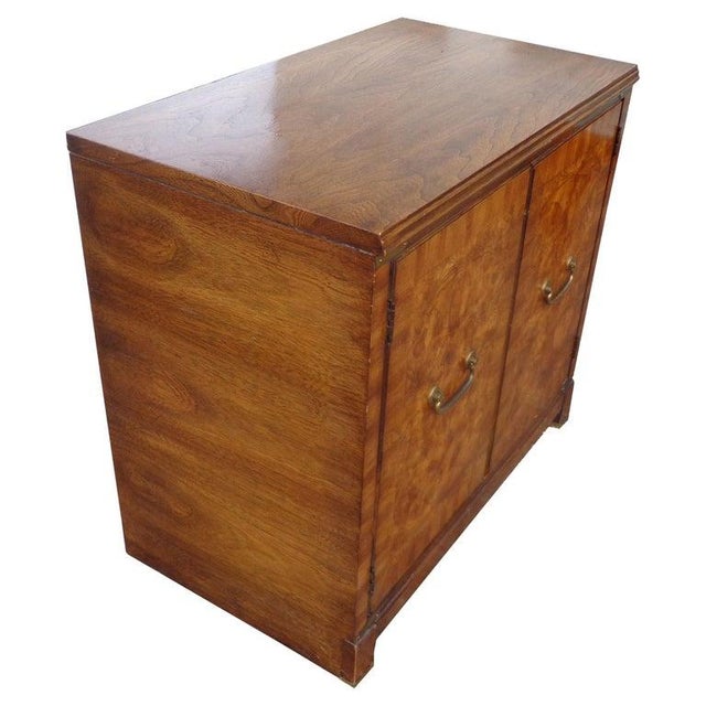 Late 20th Century Lane Walnut and Burl Cabinet For Sale In Houston - Image 6 of 6