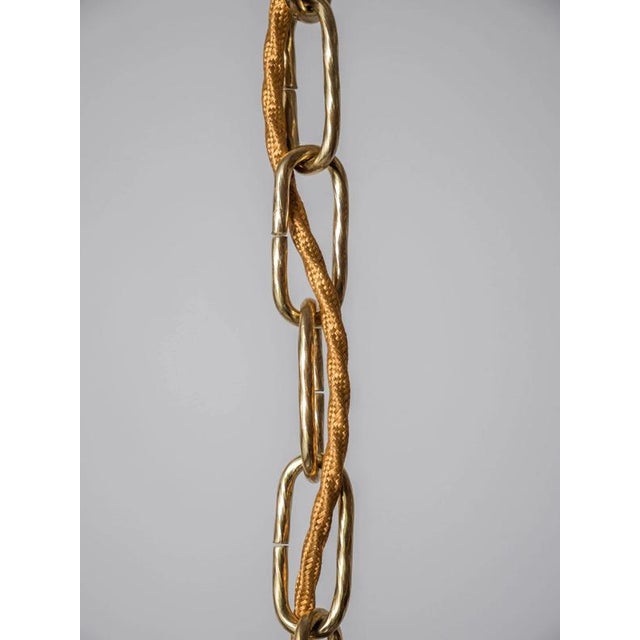 Large Bronze Chandelier from Maison Lucien Gau, Paris For Sale - Image 15 of 18