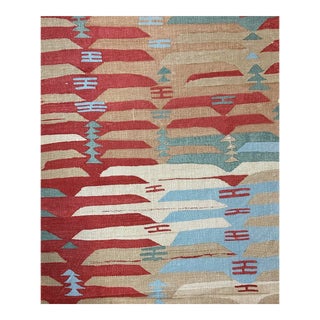 Thibaut Rio Grande Cotton Fabric in Coral 2 6/8 Yards For Sale