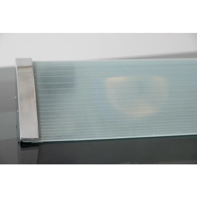 1950s Large Glass Wall Lights, 1950s, Set of 2 For Sale - Image 5 of 12