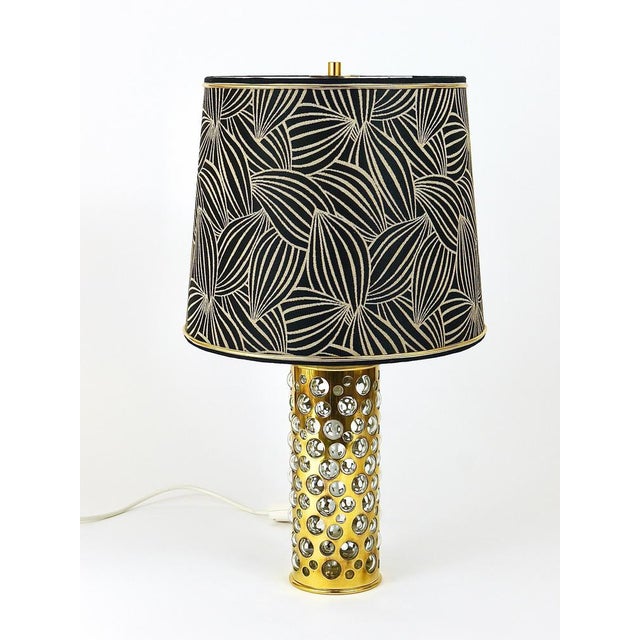 Mid-Century Brass Tube Bubble Glass Table Lamp from Rupert Nikoll, Austria, 1950s For Sale - Image 16 of 18