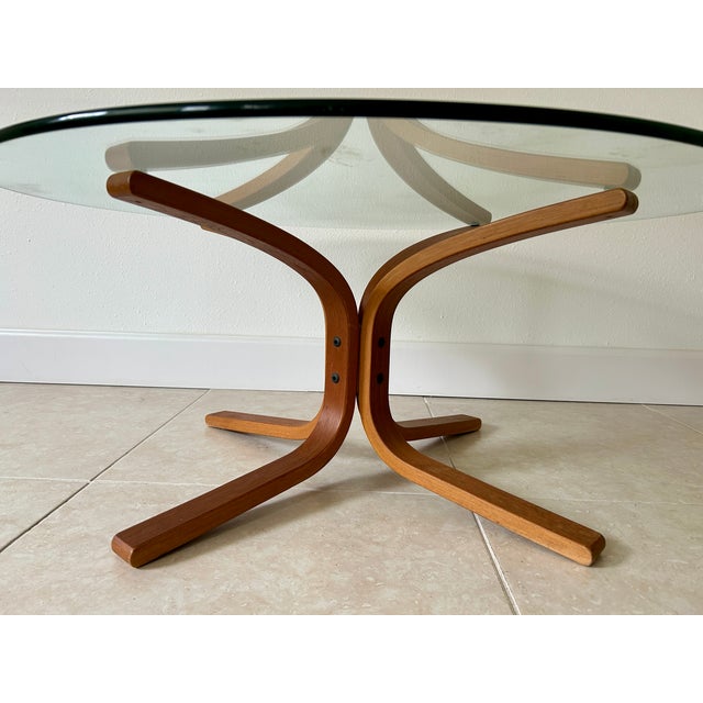 Ingmar Relling Vintage Mid-Century Modern Scandinavian Coffee Table by Ingmar Relling for Westnofa Norway For Sale - Image 4 of 10