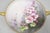 Antique Nippon Hand Painted Pink Wisteria Flower Porcelain Dish W / Handles For Sale - Image 4 of 14