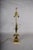 Hollywood Regency Brass Palm Leaf Table Lamp with Dual Socket and Square Plinth Base, Europe, 1960s For Sale - Image 6 of 7