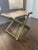 Vintage Regency Italian Beech and Leather Foldable Stool For Sale - Image 9 of 11