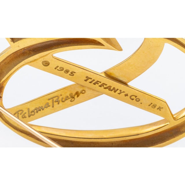 1980s Paloma Picasso Tiffany & Co. 18k Gold Brooch For Sale - Image 5 of 5