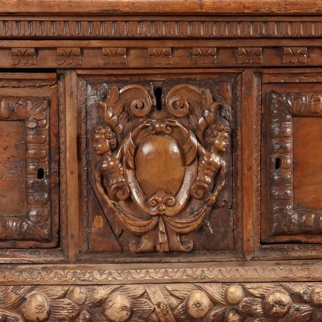 Brown Baroque Chest in Walnut For Sale - Image 8 of 14