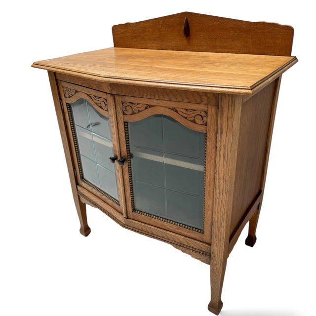 Art Deco Amsterdamse School Oak Cabinet, 1920s For Sale - Image 4 of 10