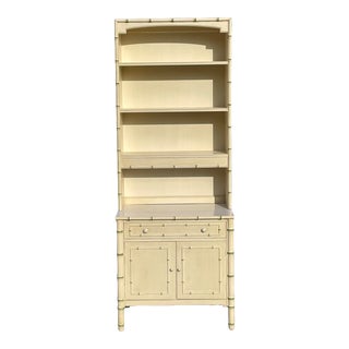 Faux Bamboo Henry Link Bali Hai Chest With Hutch - 2 Pcs For Sale