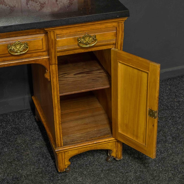 Edwardian Washstand in Granite, 1890s For Sale - Image 12 of 12