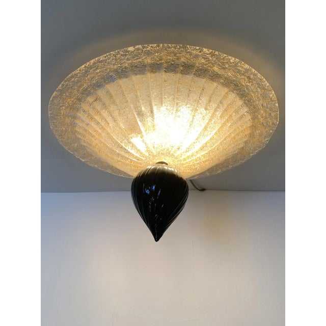 Metal Set of 2 Contemporary Murano Glass Sputnik Flush Mounts For Sale - Image 7 of 9
