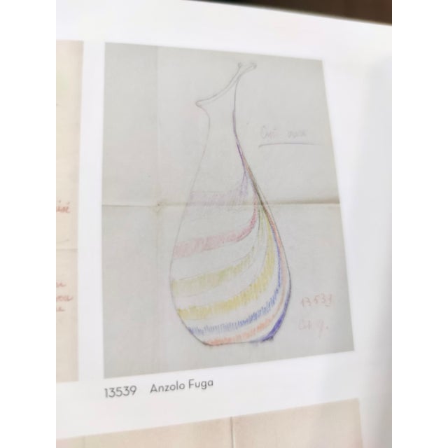 Amber Murano Glass Vase attributed to Anzolo Fuga, Italy, 1940s attributed to Anzolo Fuga For Sale - Image 17 of 18