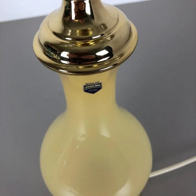 Large Opaline Murano Glass Table Lamp from Cenedese Vetri, 1960s For Sale - Image 10 of 14